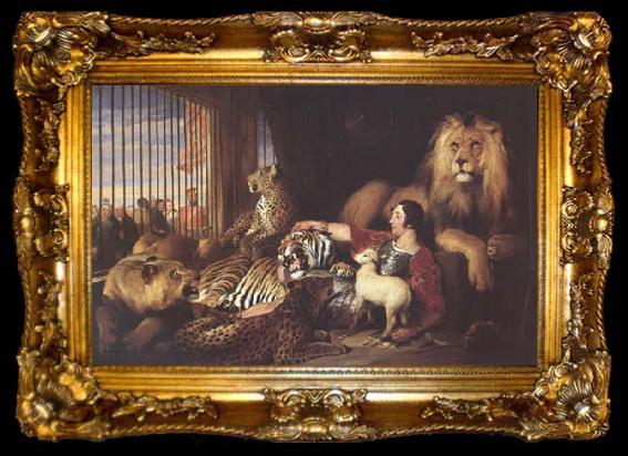 framed  Sir Edwin Landseer Isaac Van Amburgh and his Animals (mk25), ta009-2
